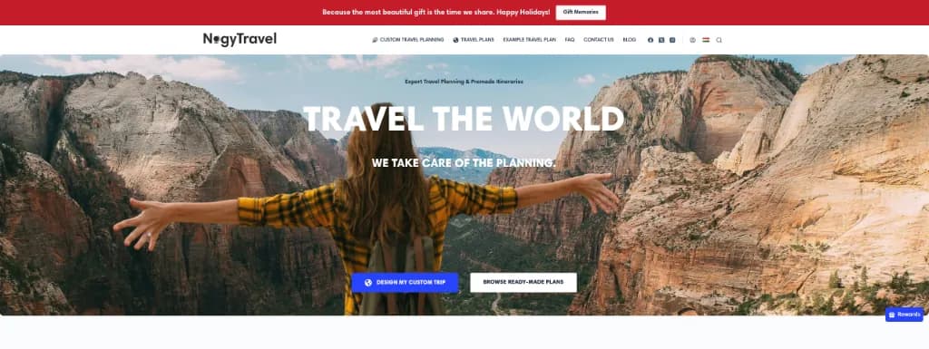 The Nagy Travel home page